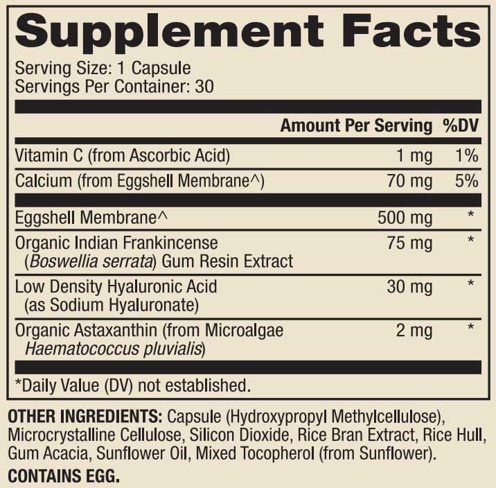 Dr. Mercola Joint Formula Ingredients