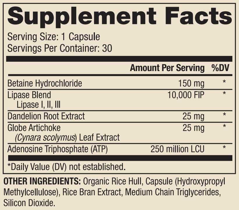 Dr. Mercola Ketozyme Ingredients