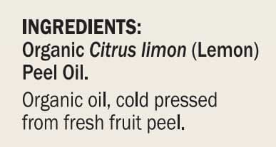 Dr. Mercola Organic Lemon Essential Oil Ingredients