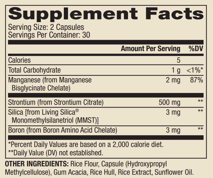 Dr. Mercola Bone Support Ingredients