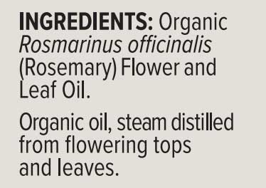 Dr. Mercola Ola Botanicals Organic Rosemary Essential Oil Ingredients