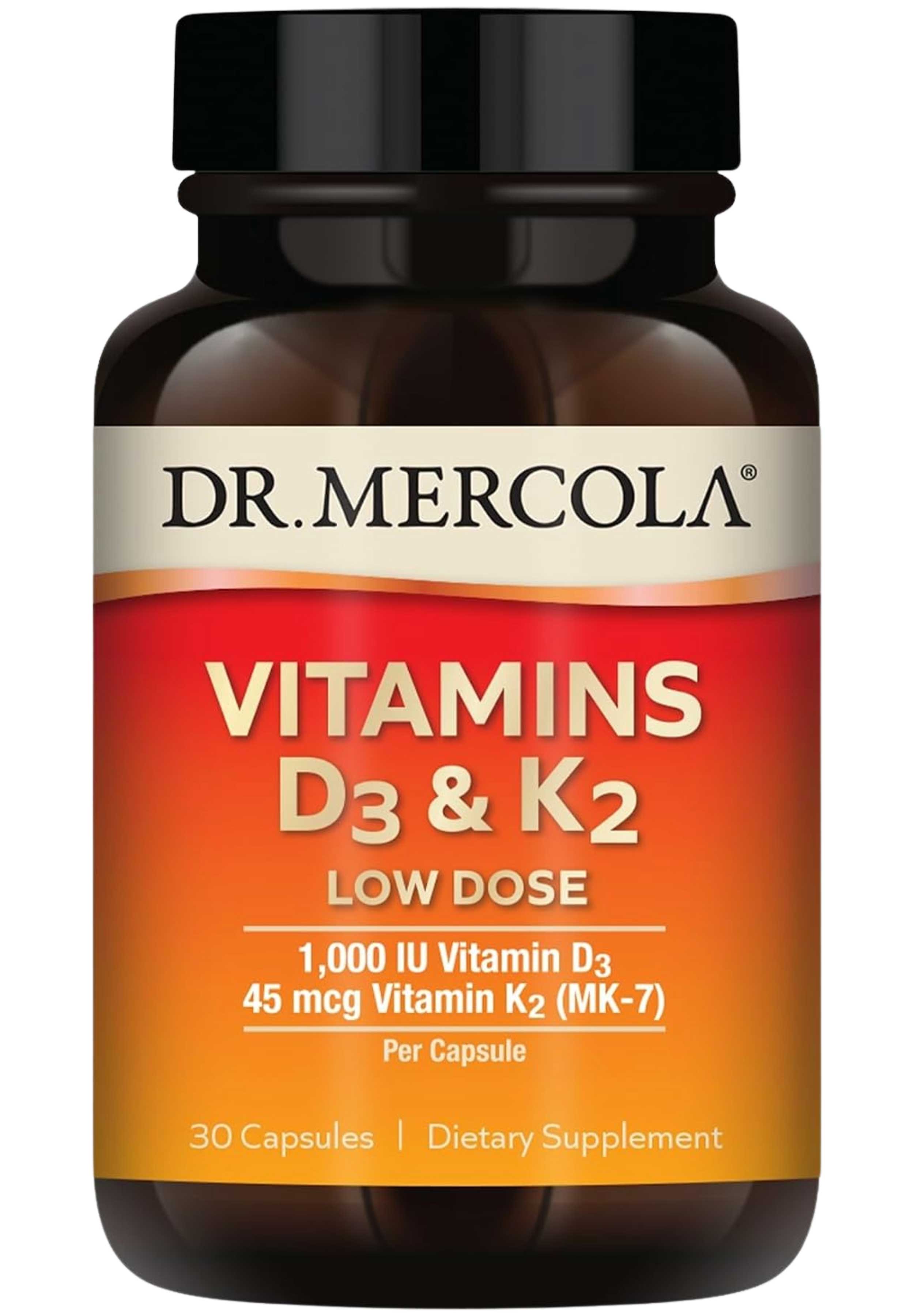 Dr. Mercola Vitamins D3 & K2 Low Dose