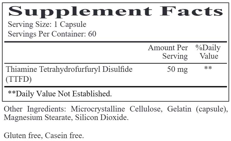 Ecological Formulas/Cardiovascular Research All Thiamine Ingredients