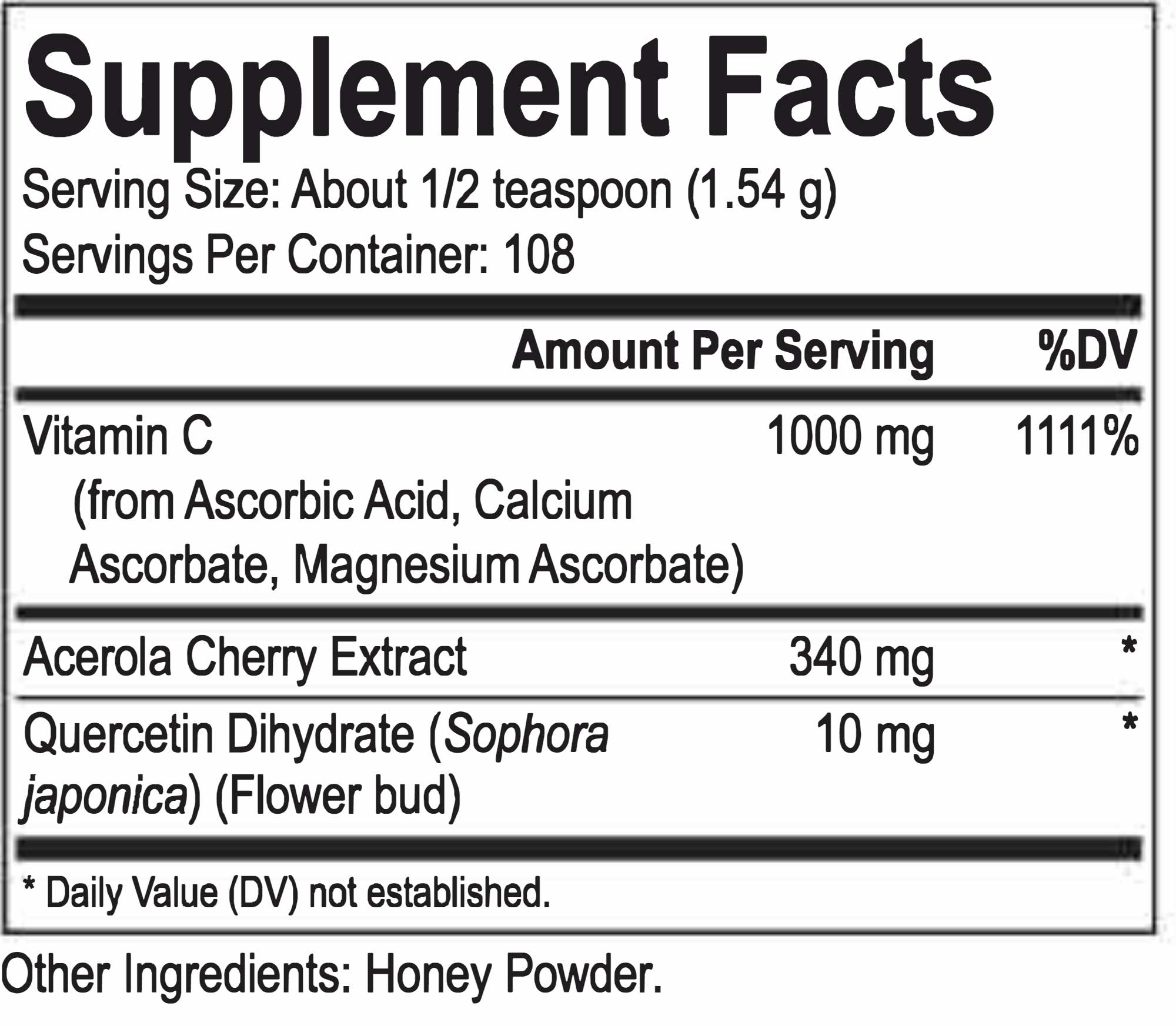 Energetix Alka-C Complex Ingredients