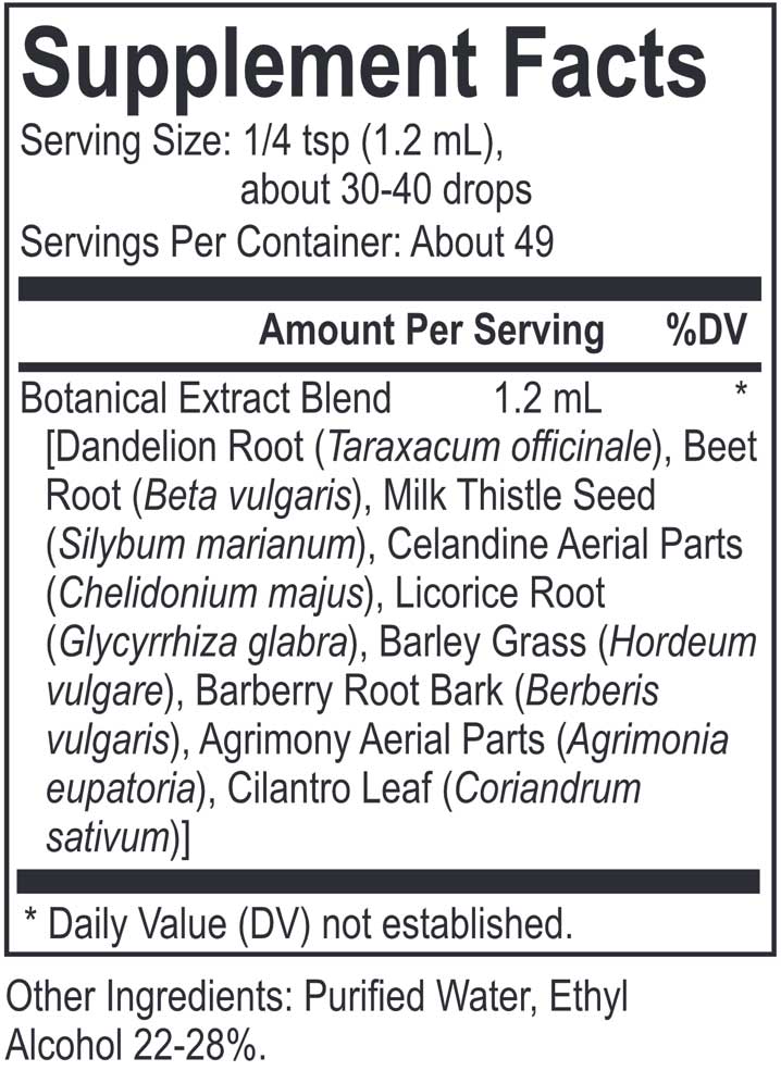 Energetix Core Dandi Blend Ingredients