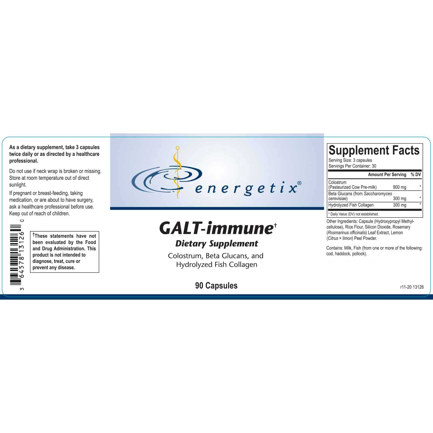 Energetix GALT-Immune Label
