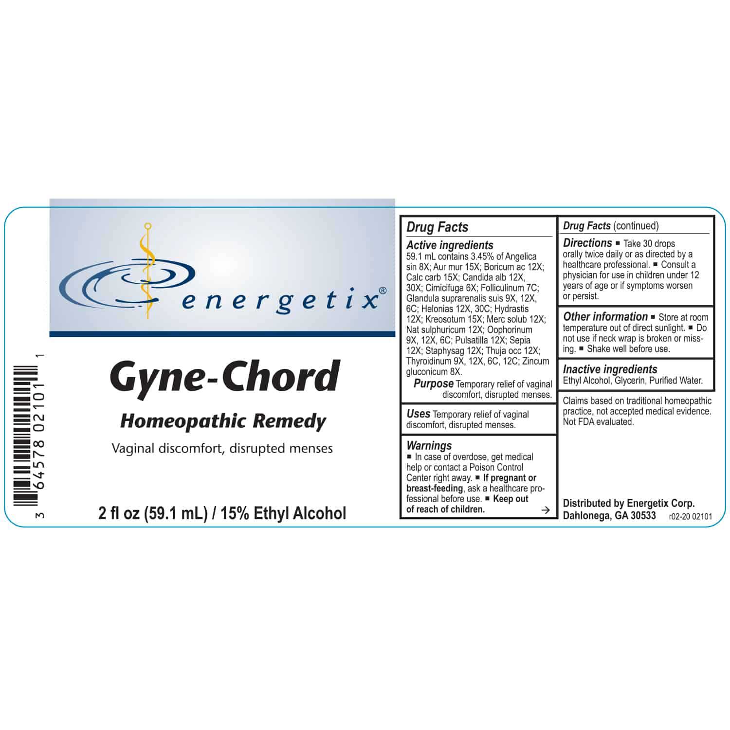 Energetix  Gyne-Chord Label