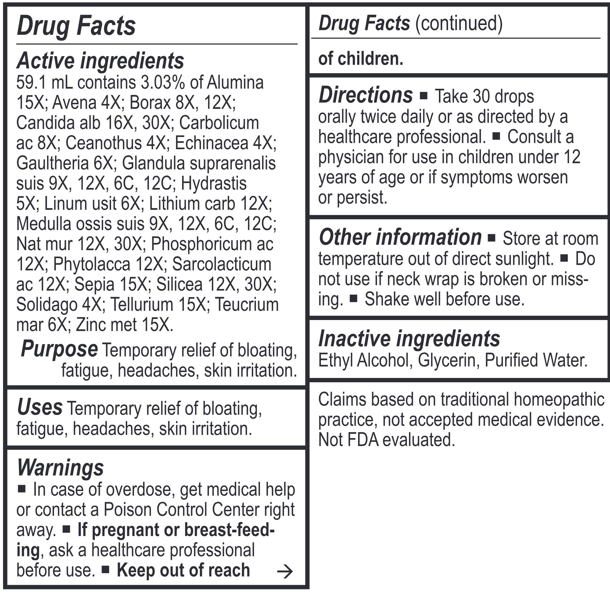 Energetix MycoCan-Chord Ingredients