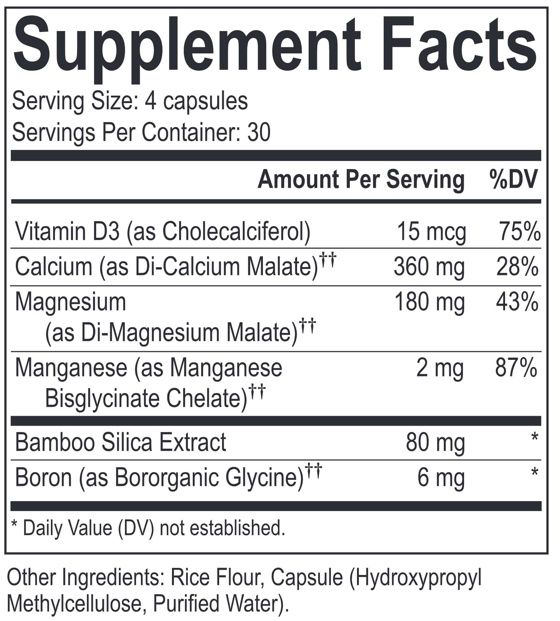 Energetix Phyto Cal-Mag Plus Ingredients