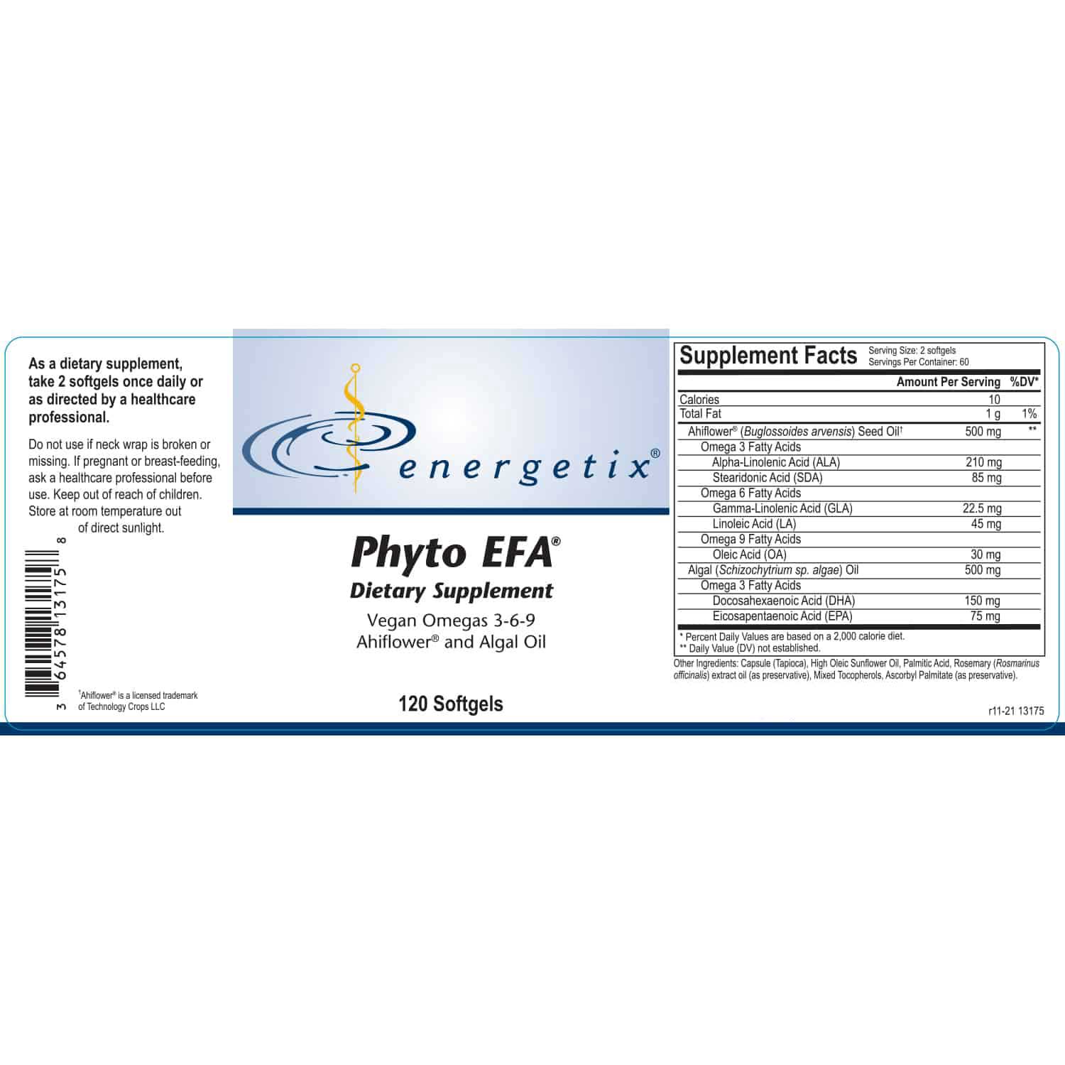 Energetix Phyto EFA Label