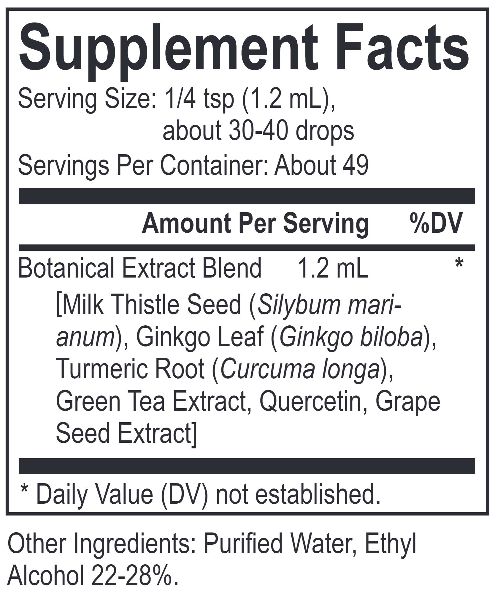 Energetix Phyto Rad Ingredients