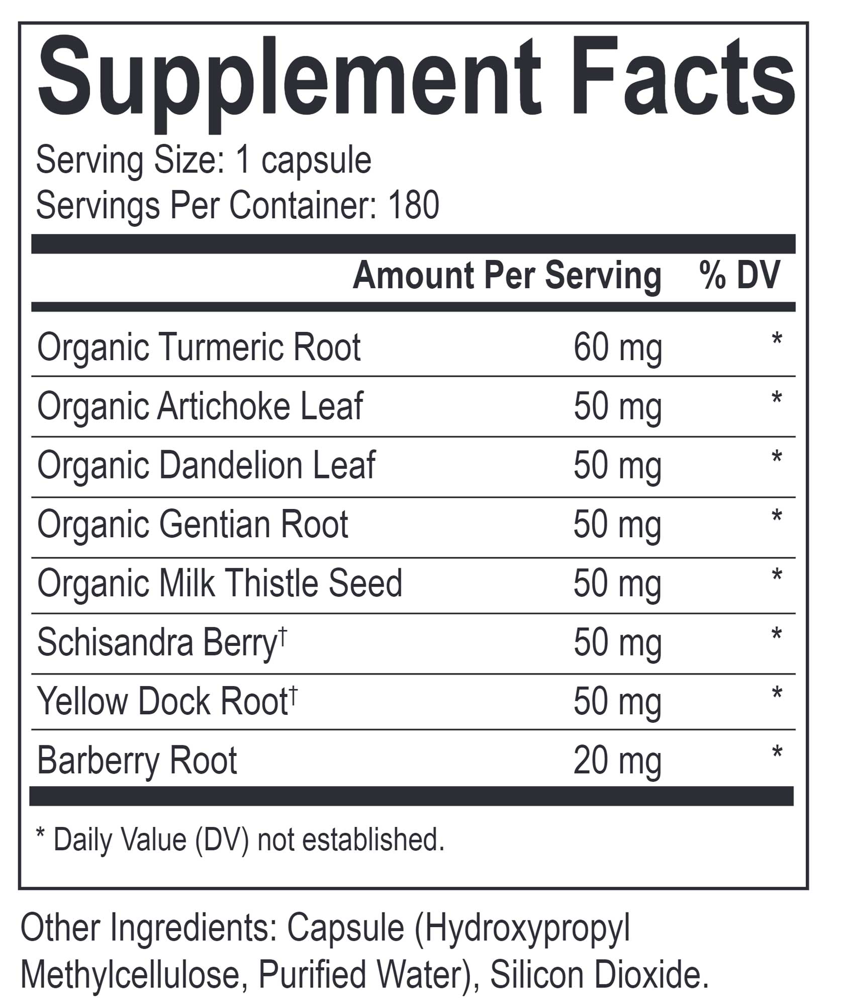 Energetix Pure Body Clear Ingredients