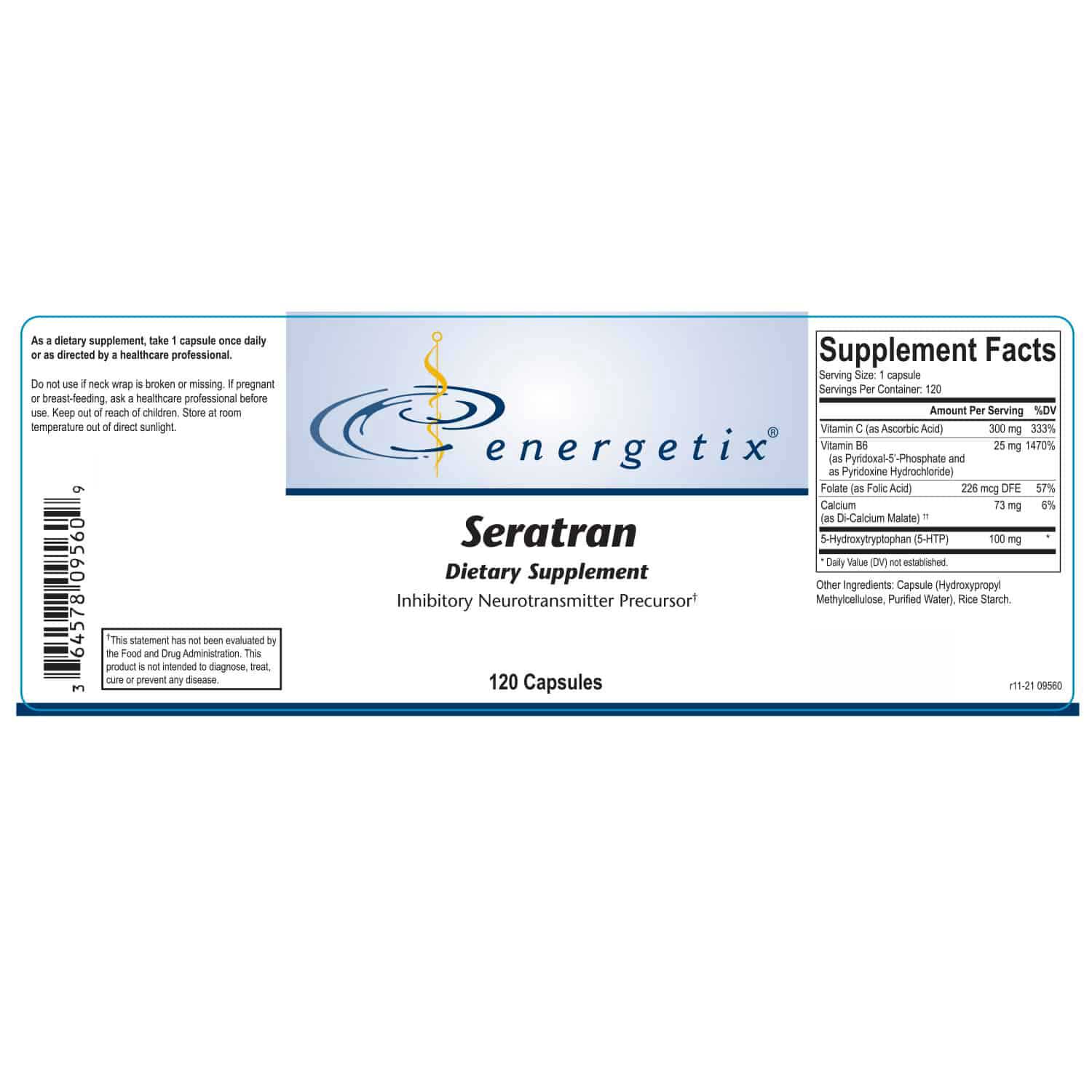 Energetix Seratran Label