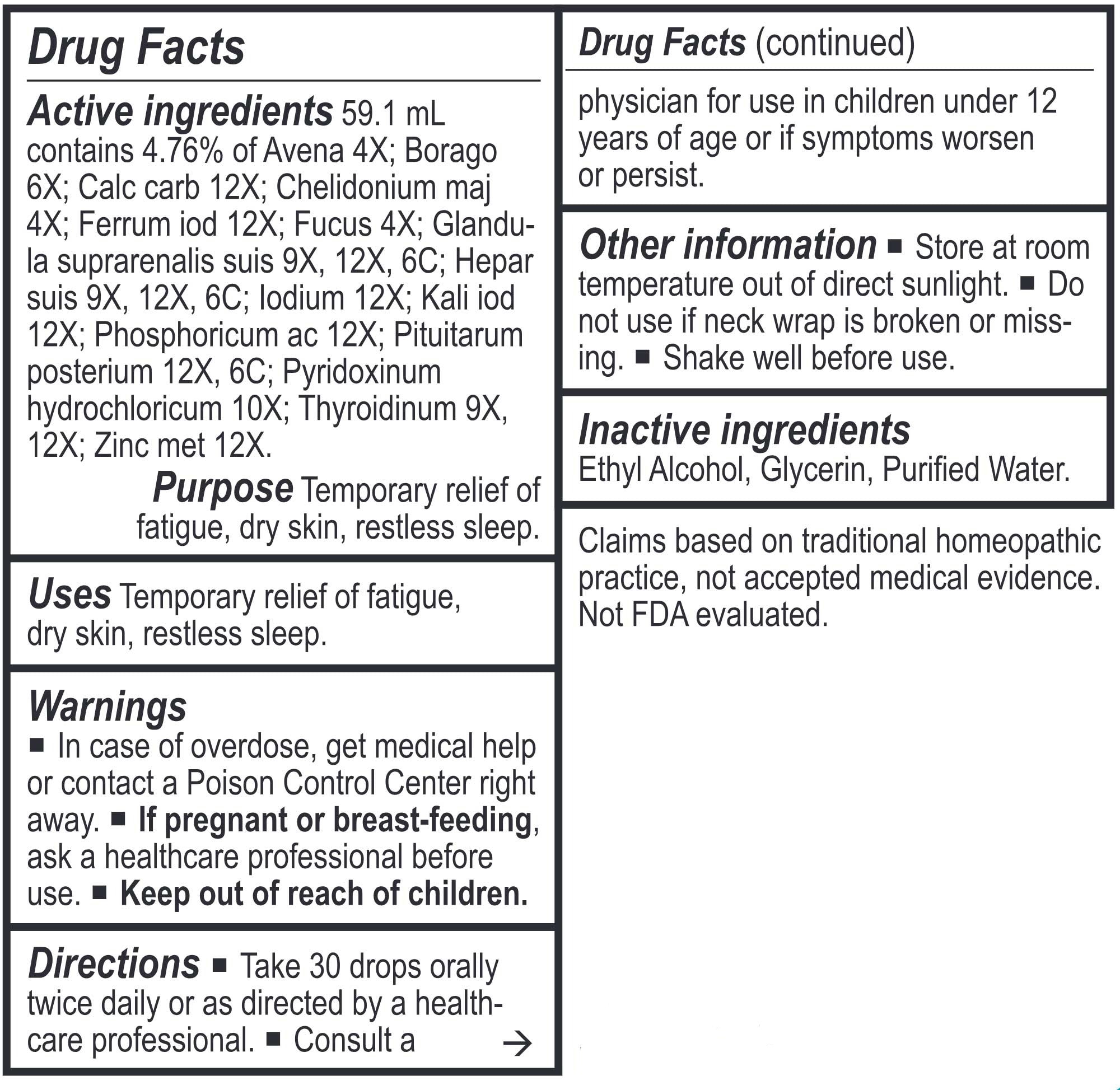 Energetix Thyropath Ingredients