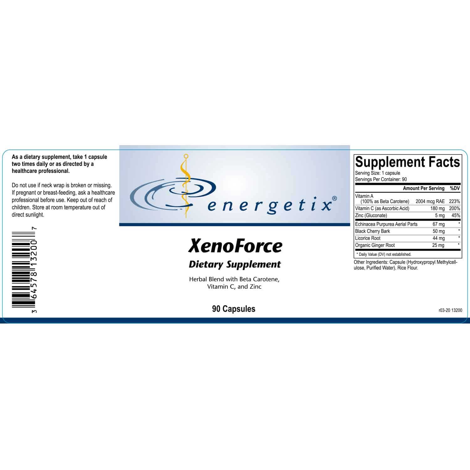 Energetix XenoForce Label