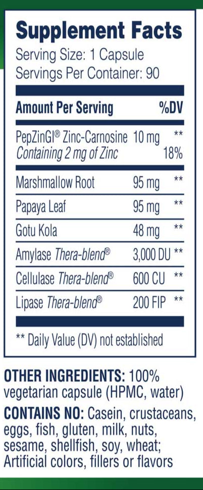 Enzyme Science Acid Calm Ingredients