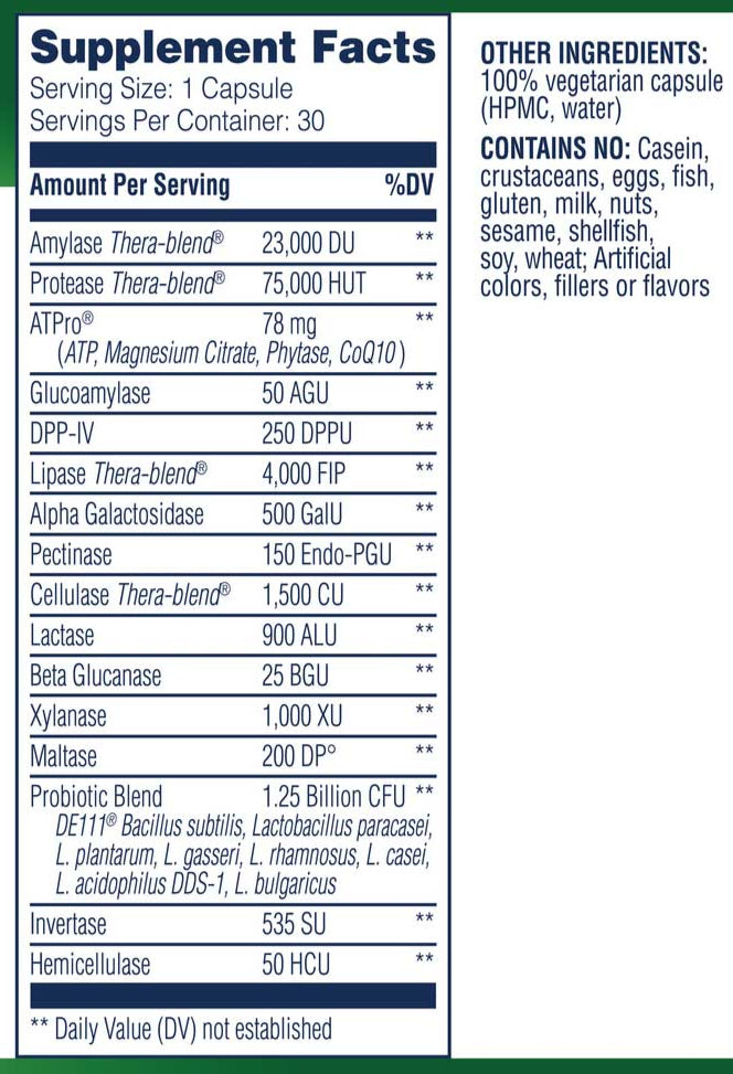 Enzyme Science Critical Digestion Ingredients