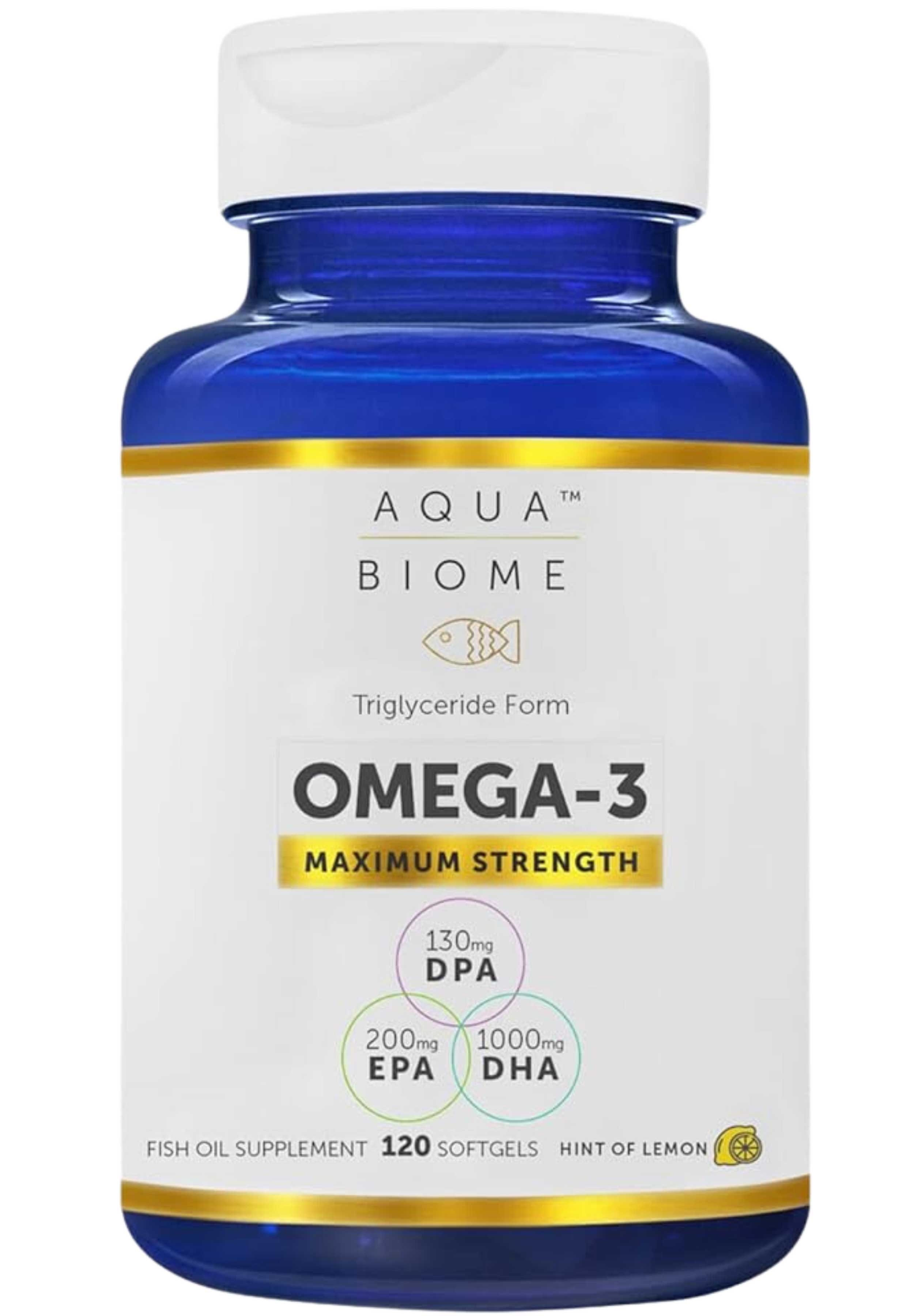 Enzymedica Aqua Biome Omega-3 Maximum Strength (Fish Oil Maximum Strength) Bottle