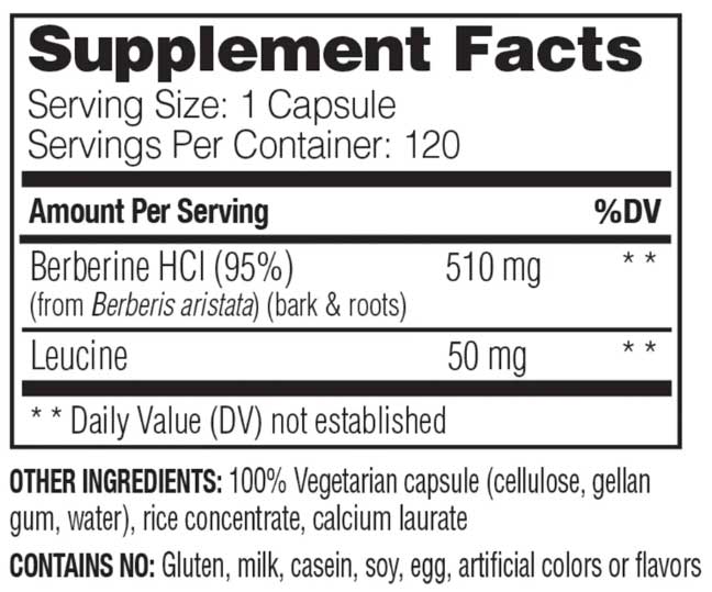 Enzymedica Berberine Ingredients