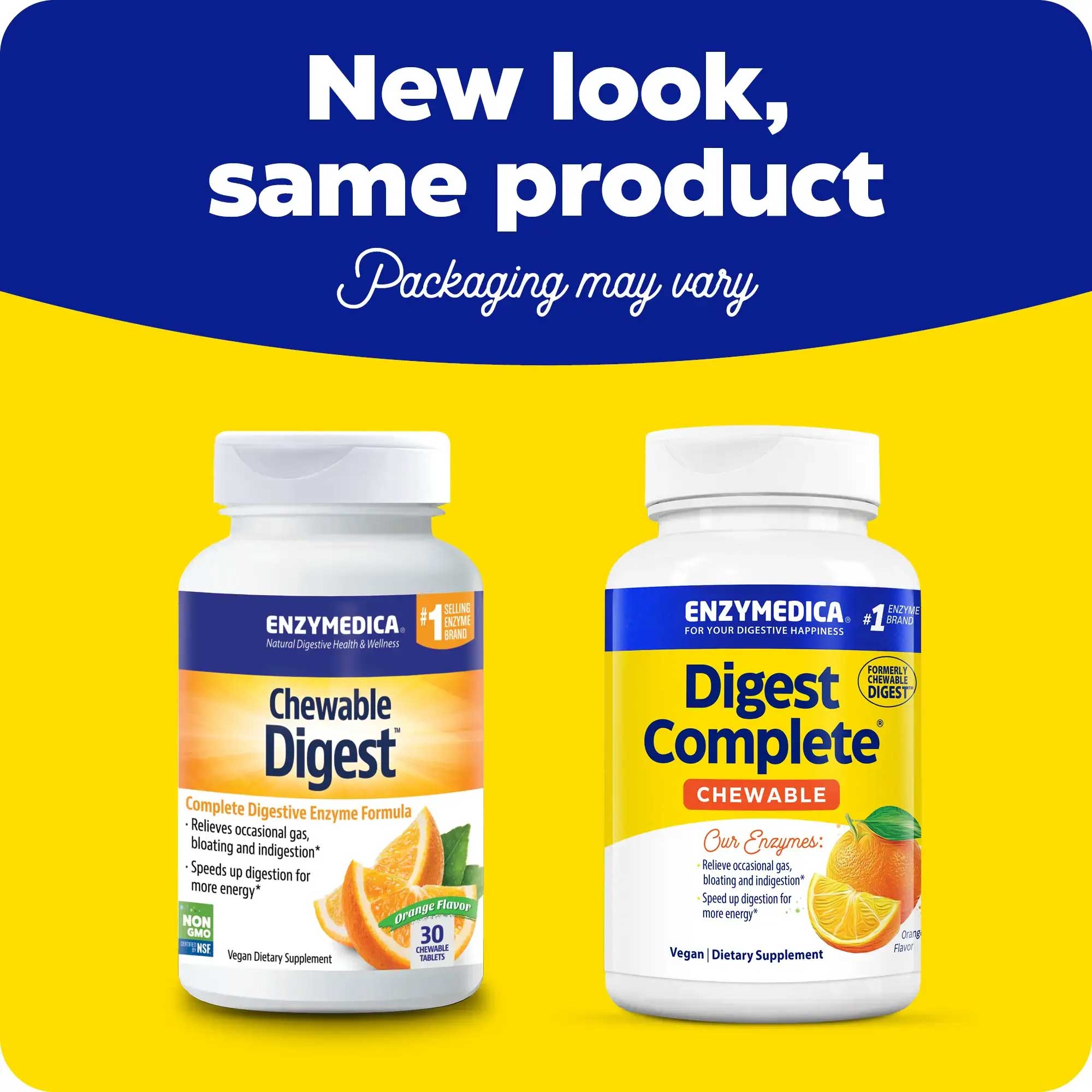 Enzymedica Digest Complete Chewable New Look