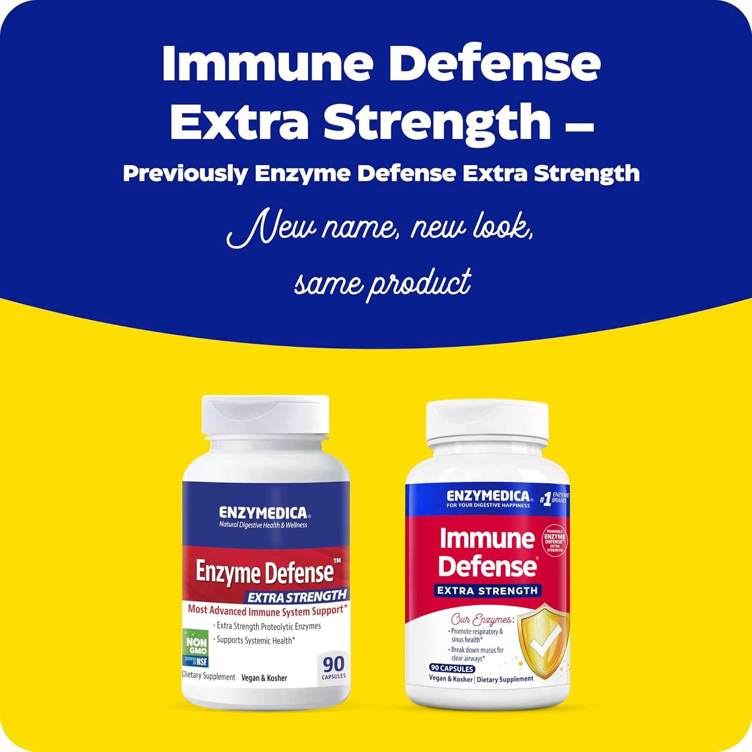 Enzymedica Immune Defense Extra Strength (Formerly Enzyme Defense) New Look