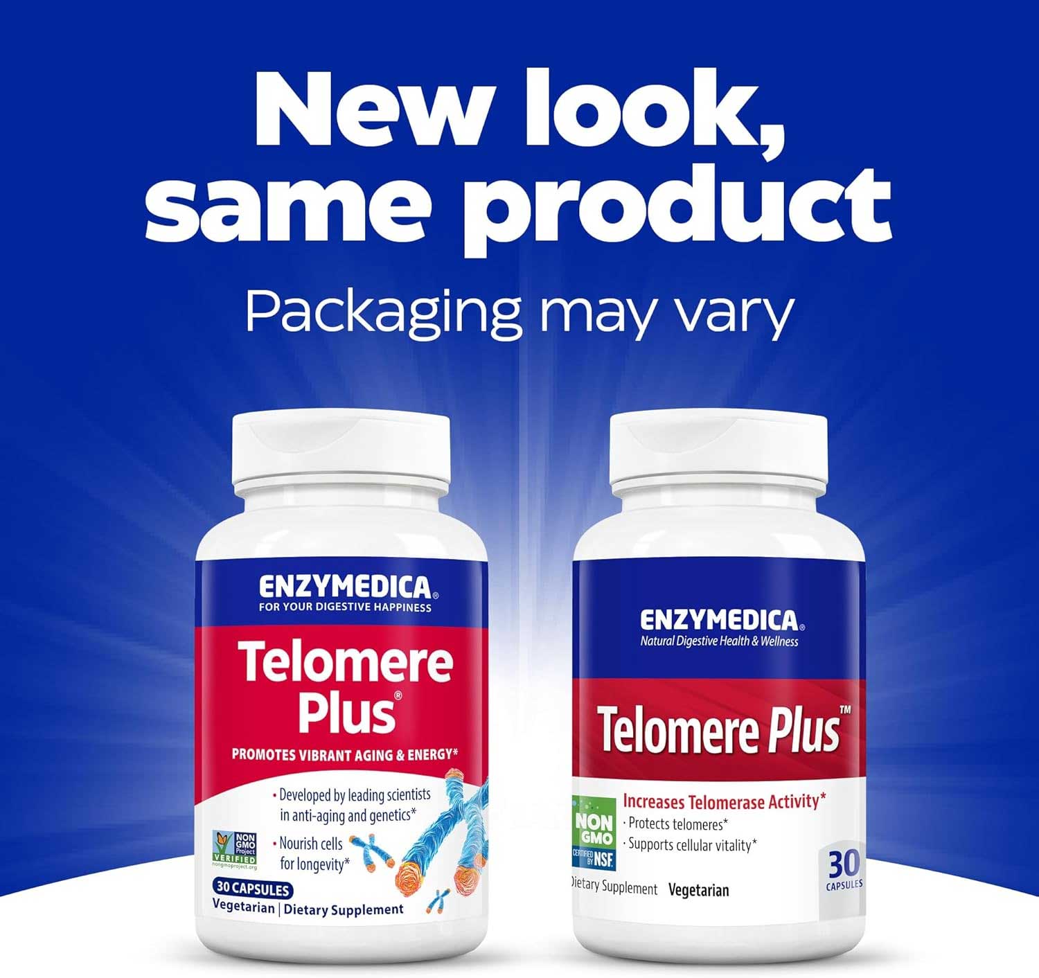 Enzymedica Telomere Plus New Look