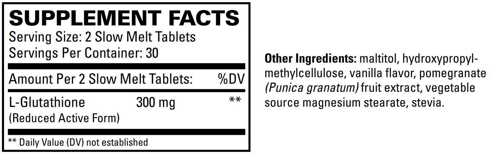 EuroMedica Clinical Glutathione Ingredients