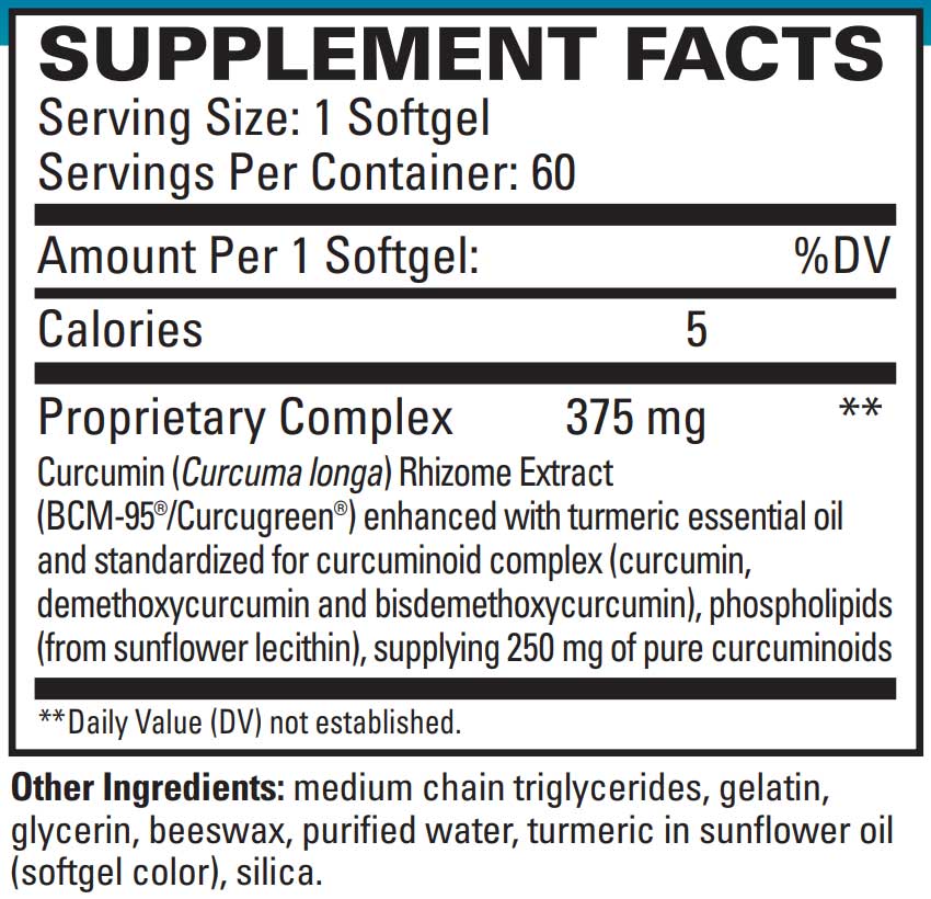 EuroMedica CuraPro (375 mg) Ingredients
