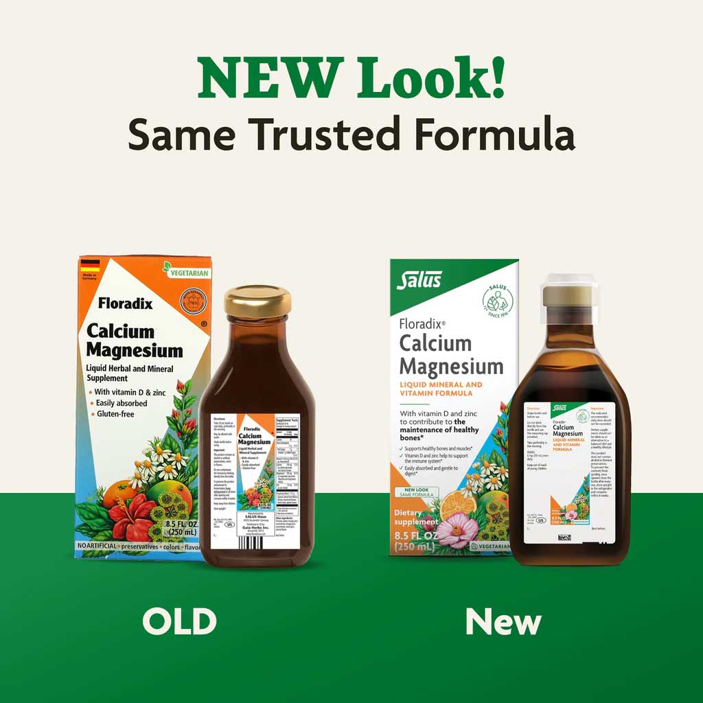 Floradix (Salus) Calcium Magnesium Liquid New Look