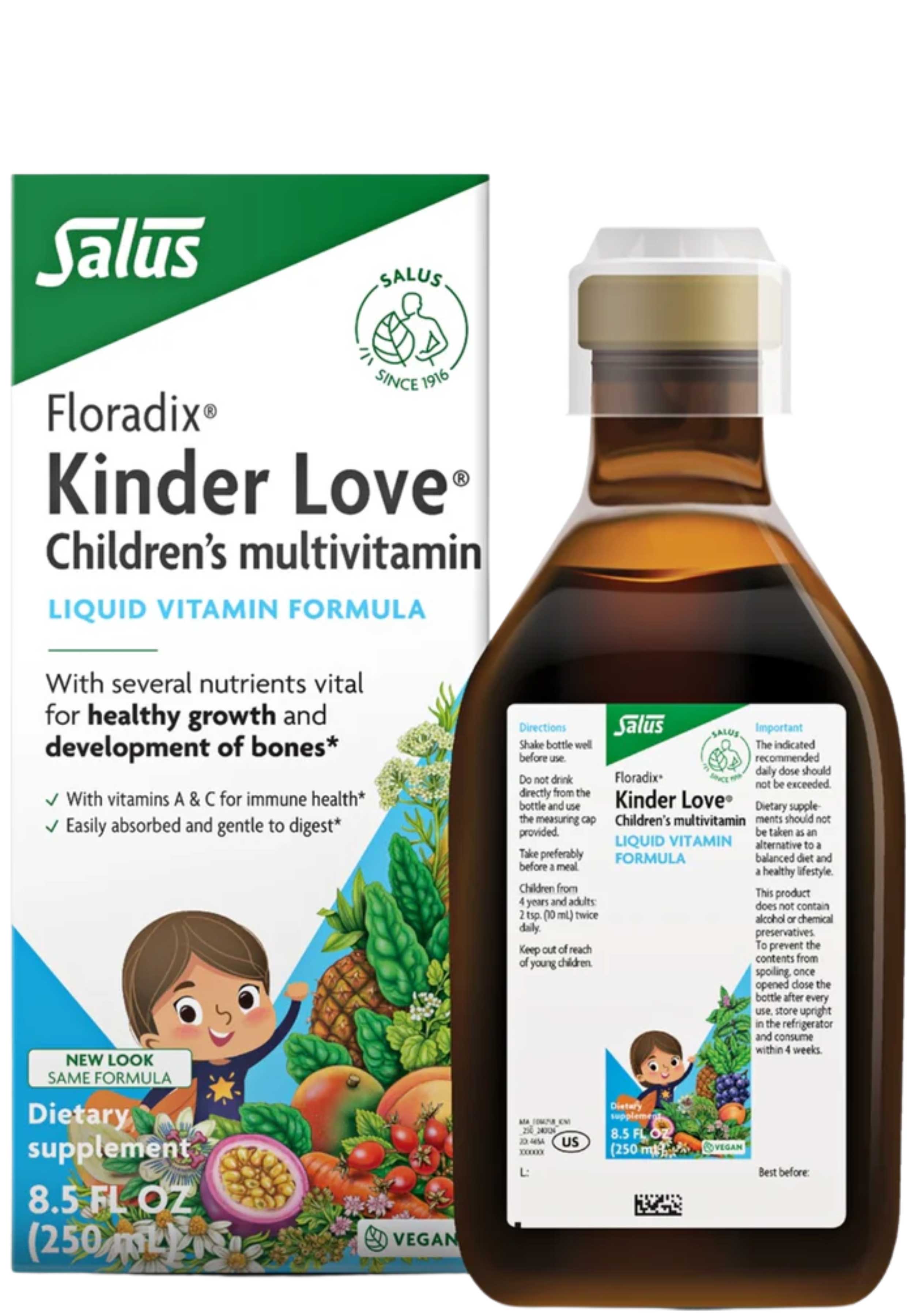 Floradix (Salus) Kinder Love Children's Multivitamin Liquid