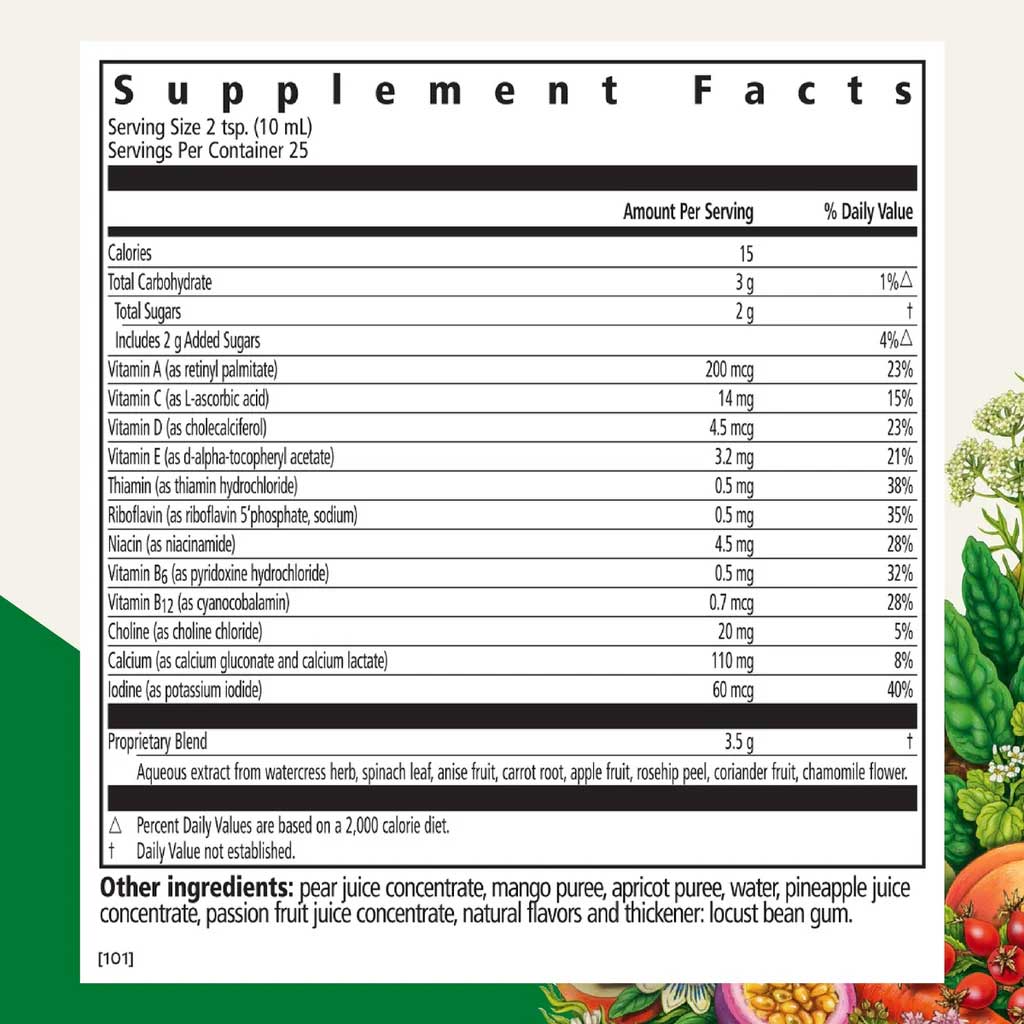 Floradix (Salus) Kinder Love Children's Multivitamin Liquid Ingredients