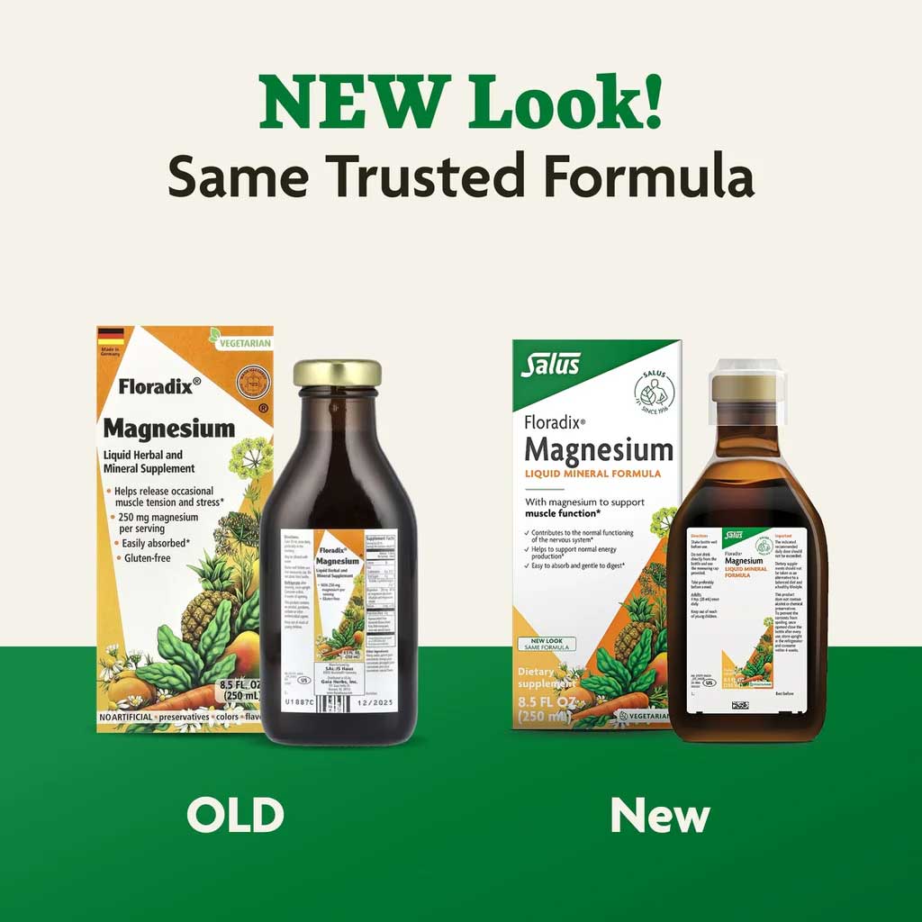 Floradix (Salus) Magnesium Liquid Mineral Formula New Look
