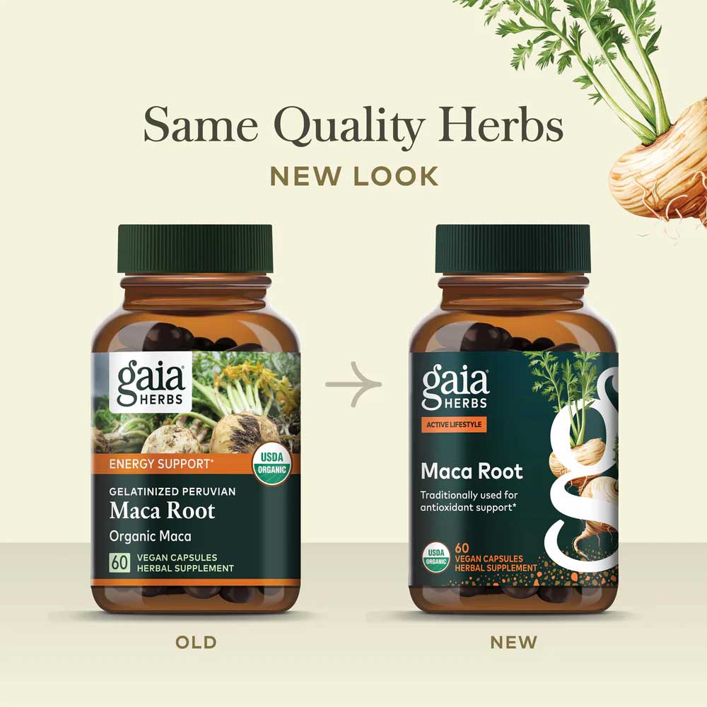 Gaia Herbs Maca Root New Look