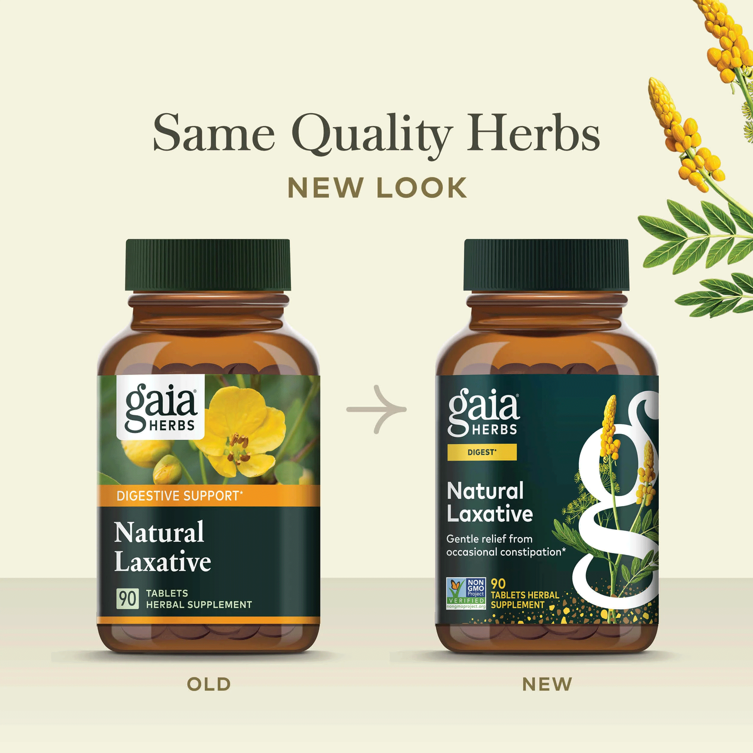 Gaia Herbs Natural Laxative New Look
