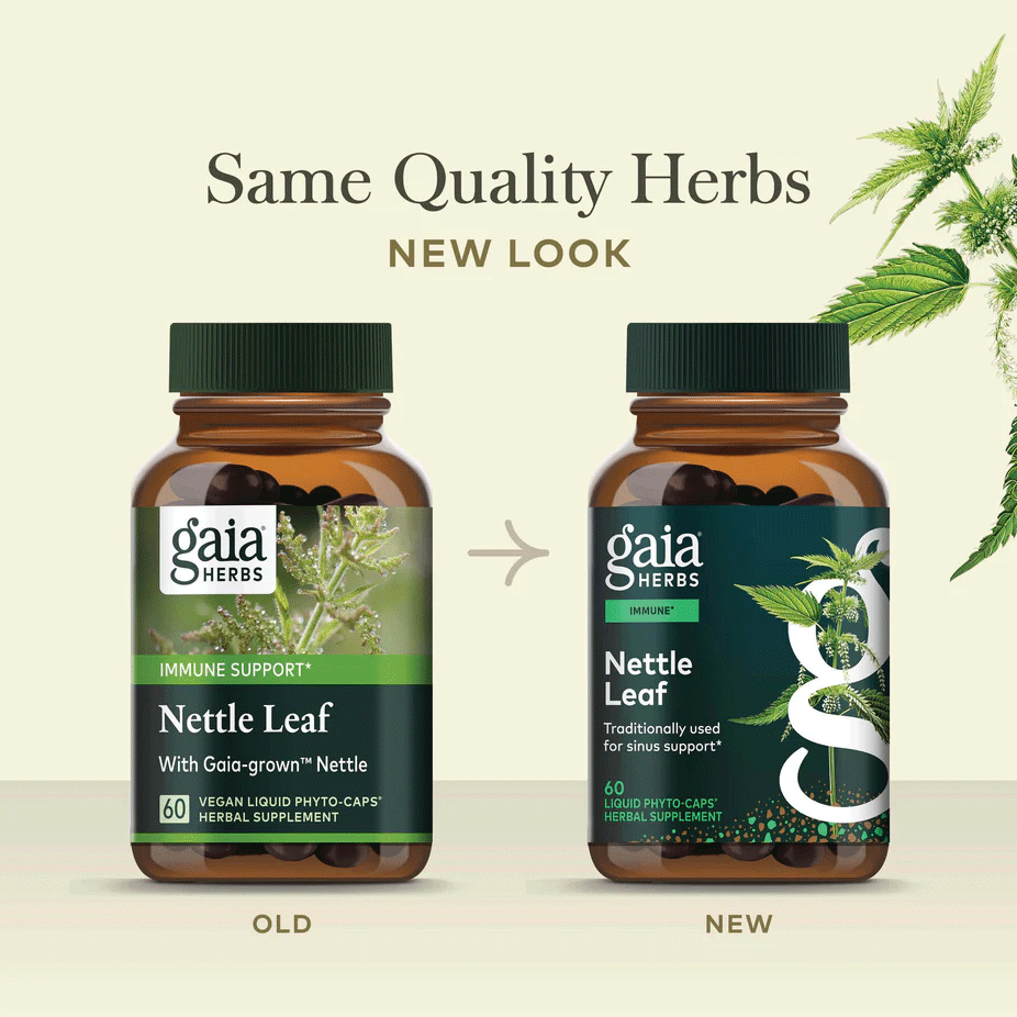 Gaia Herbs Nettle Leaf Capsules New Look