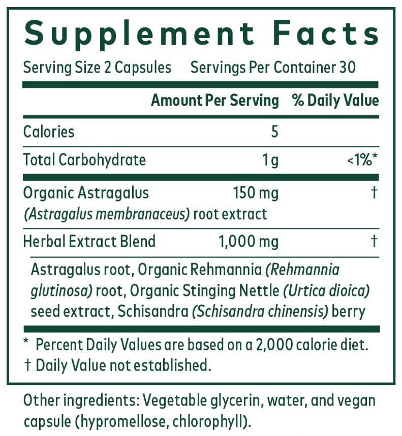 Gaia Herbs Professional Solutions ImmunoRenew AI Ingredients