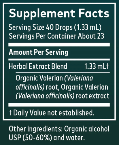 Gaia Herbs Valerian Root Ingredients