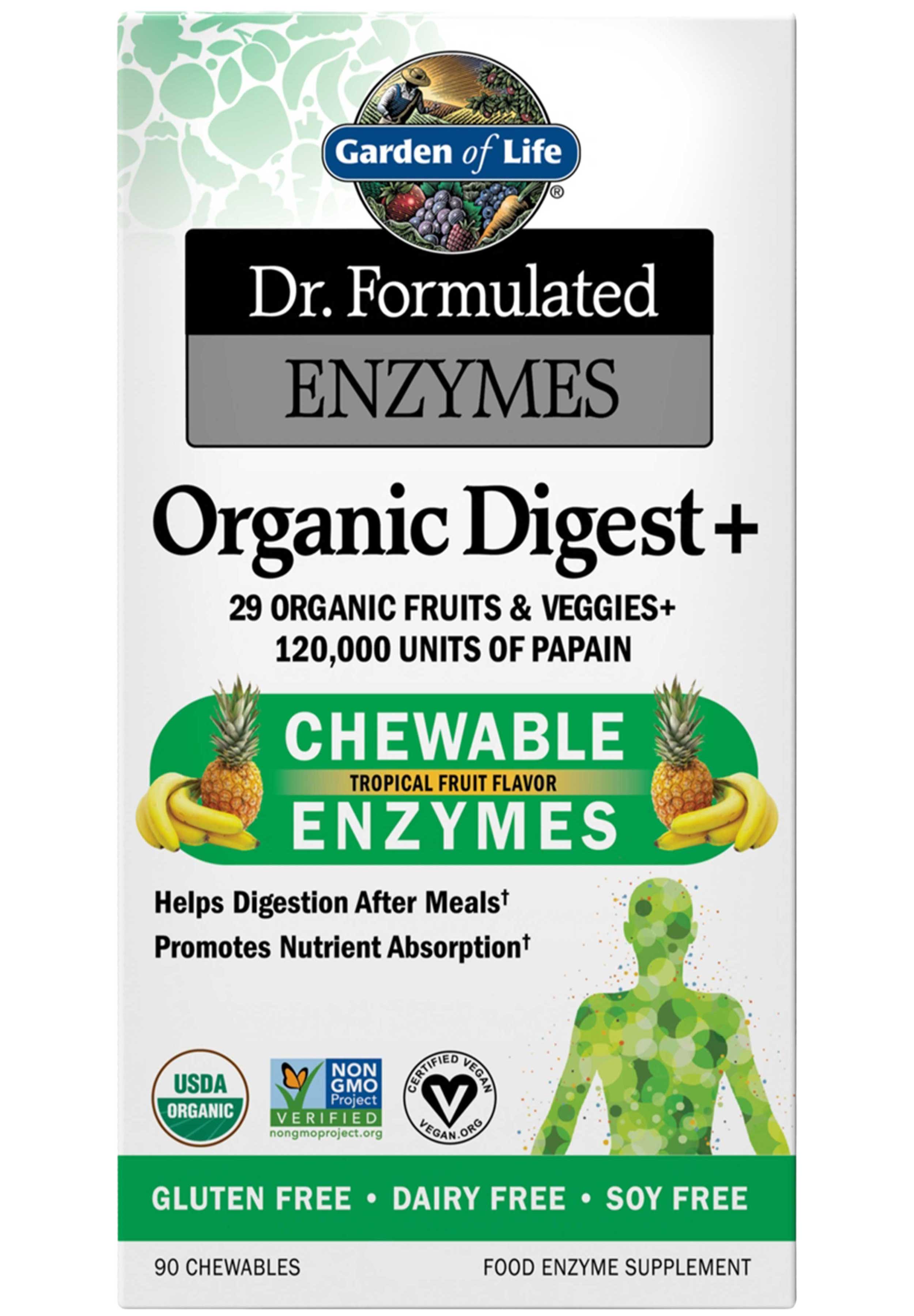 Garden of Life Dr. Formulated Enzymes Organic Digest+