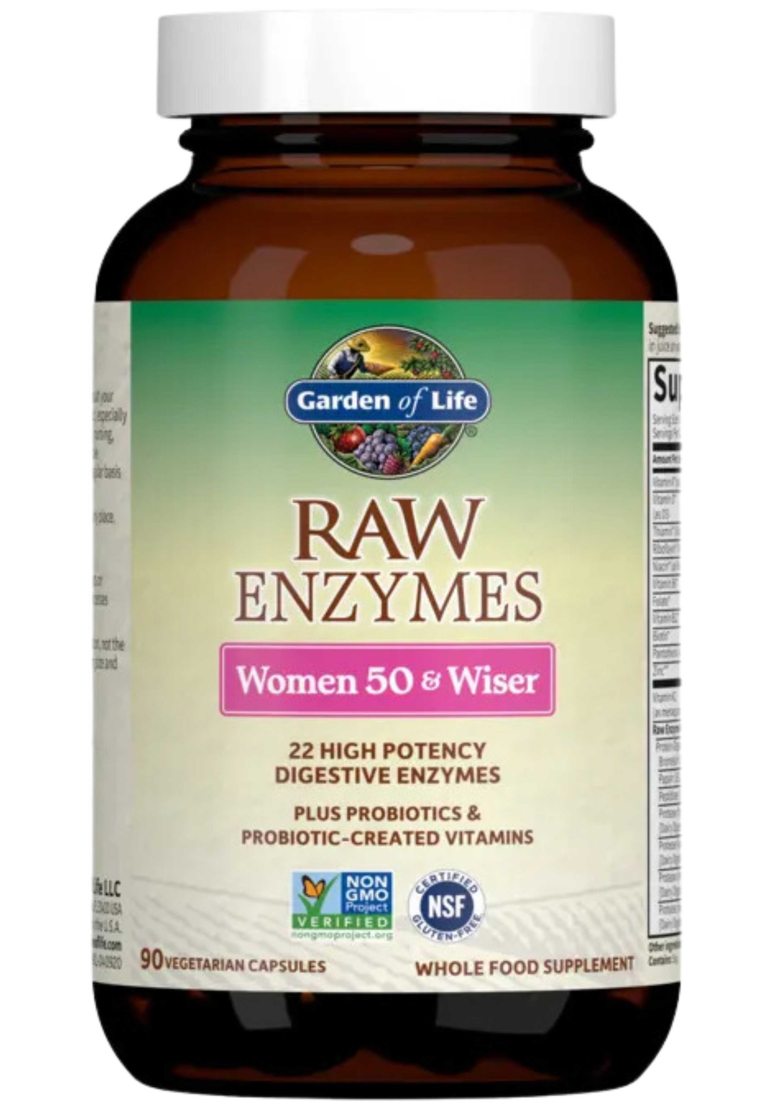 Garden of Life RAW Enzymes Women 50 & Wiser