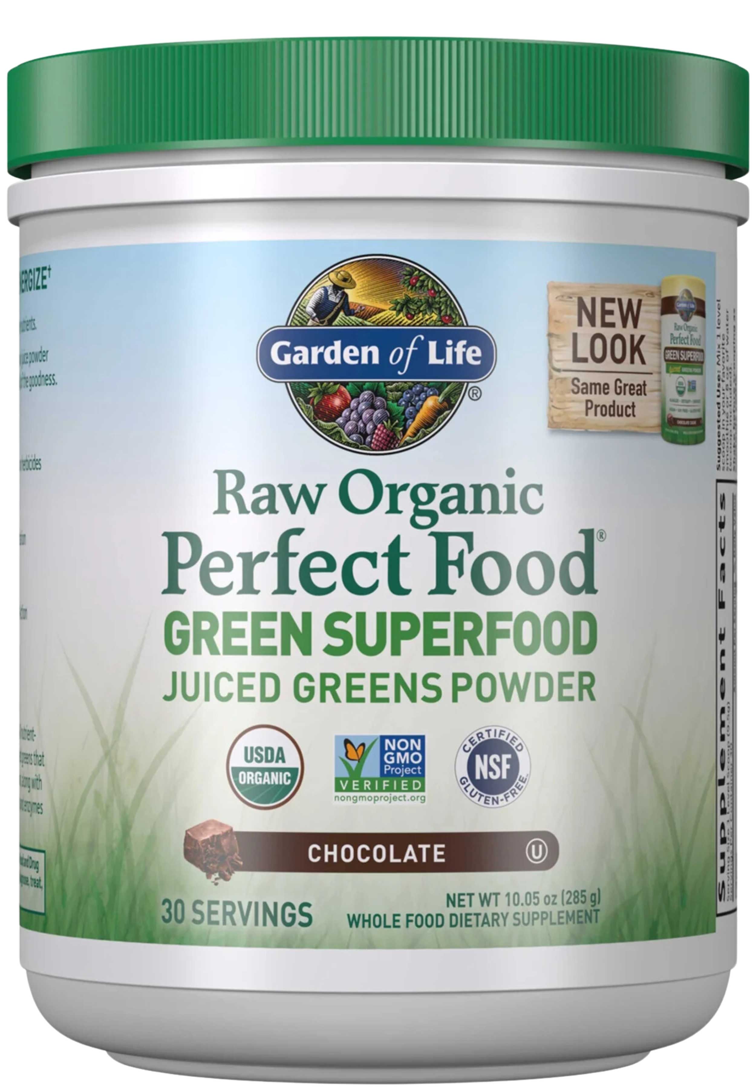 Garden of Life Raw Organic Perfect Food Green Superfood Chocolate Powder