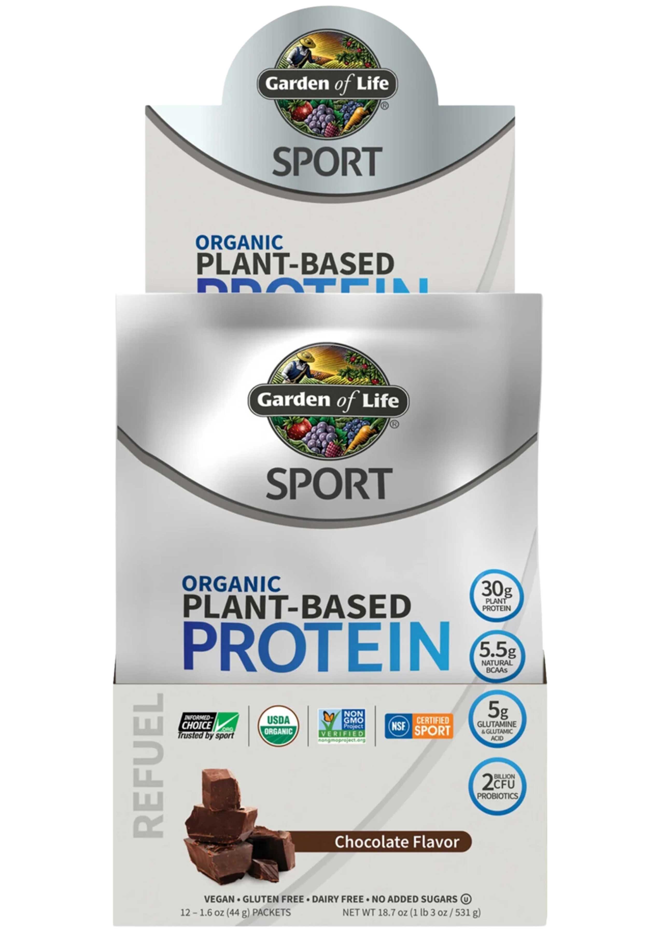 Garden of Life SPORT Organic Plant-Based Protein Chocolate