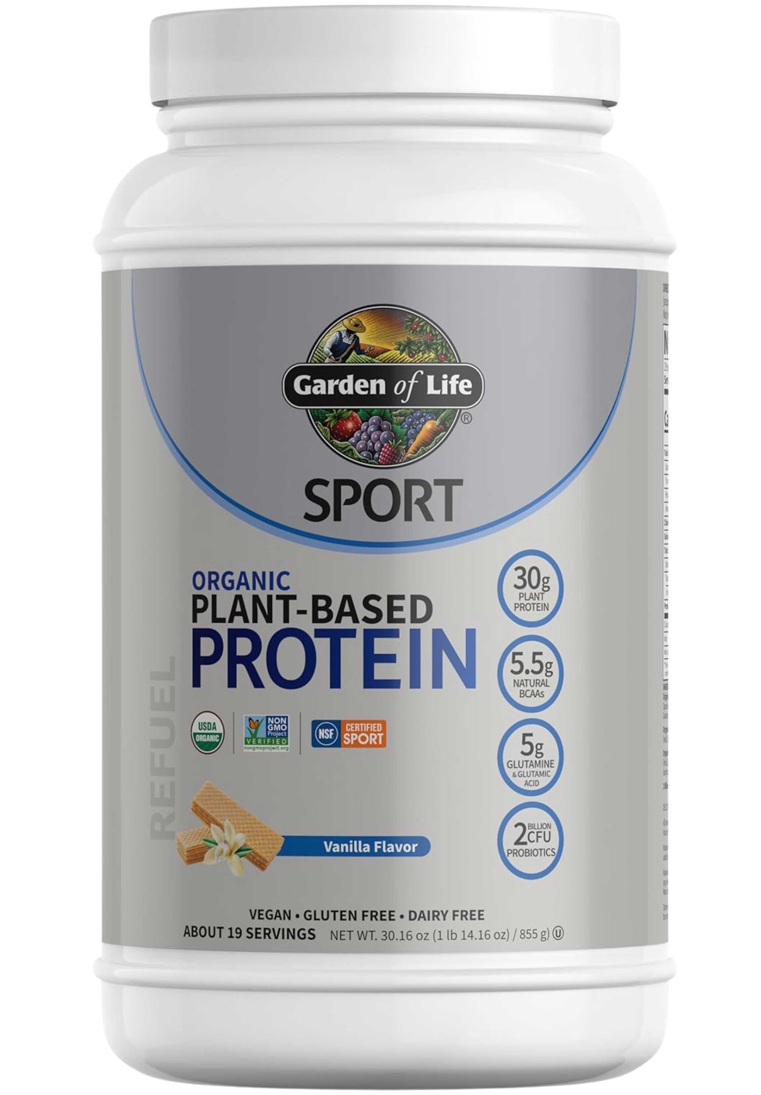 Garden of Life SPORT Organic Plant-Based Protein Vanilla