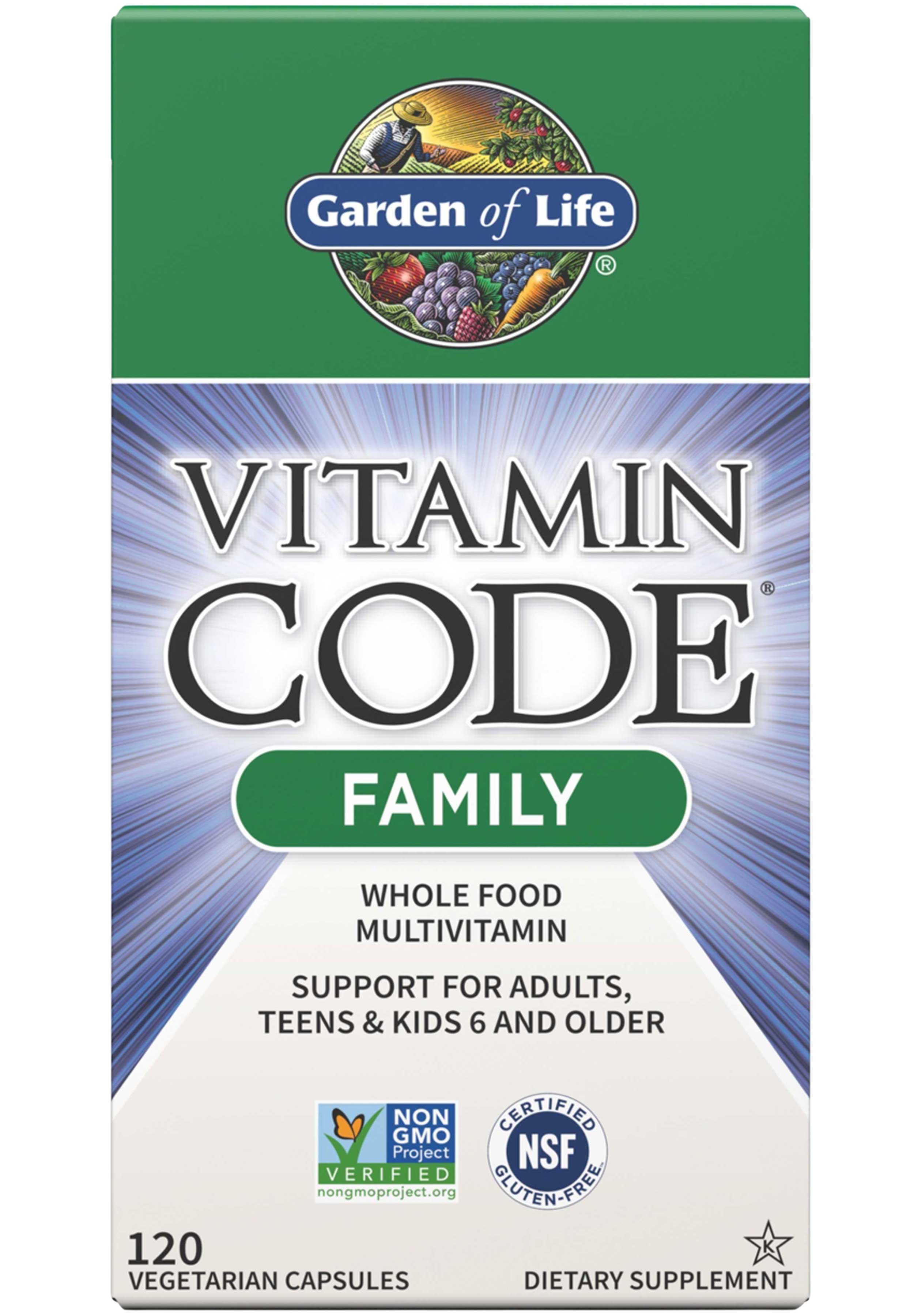 Garden of Life Vitamin Code Family Multivitamin