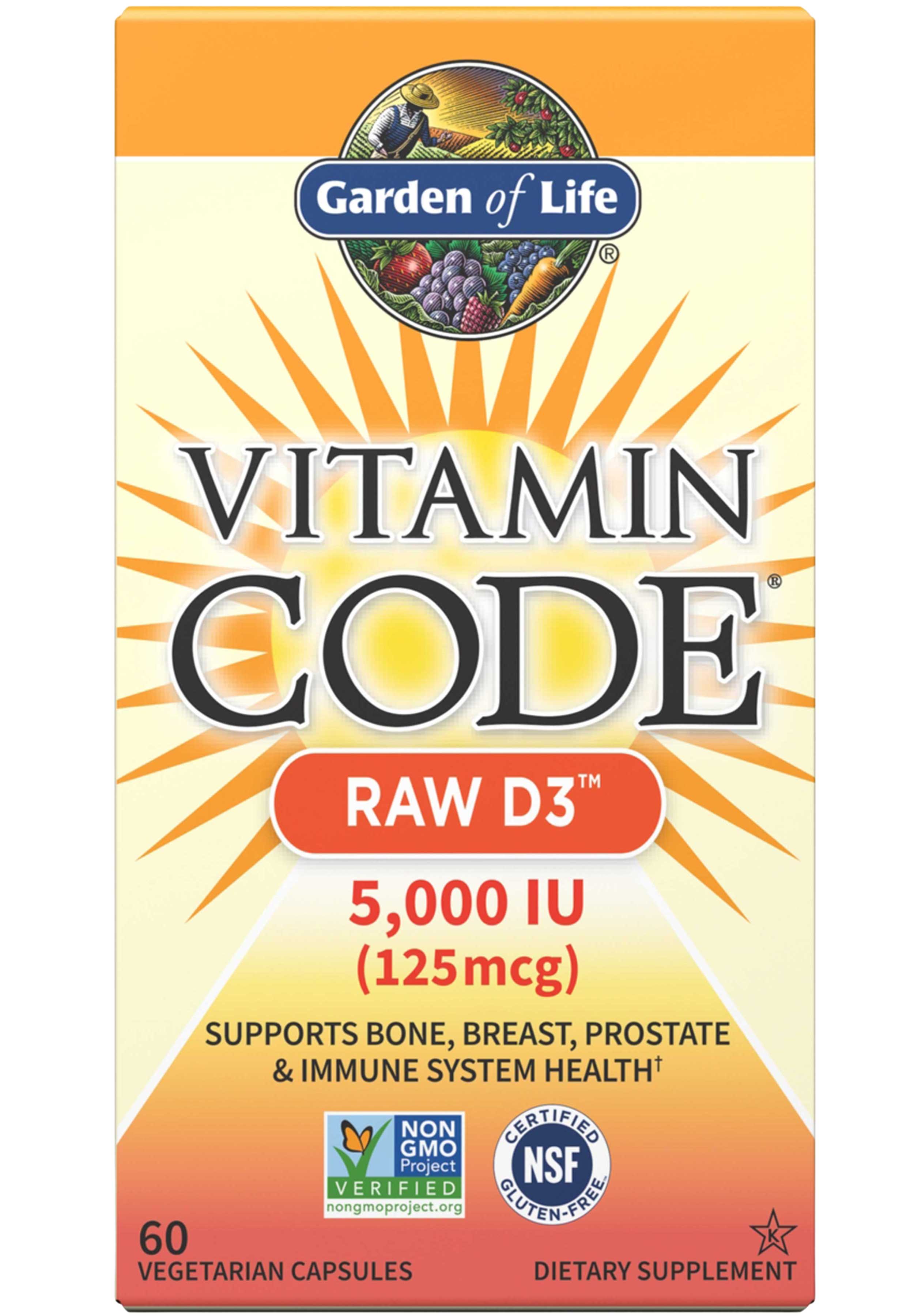 Garden of Life Vitamin Code RAW D3 5,000 IU