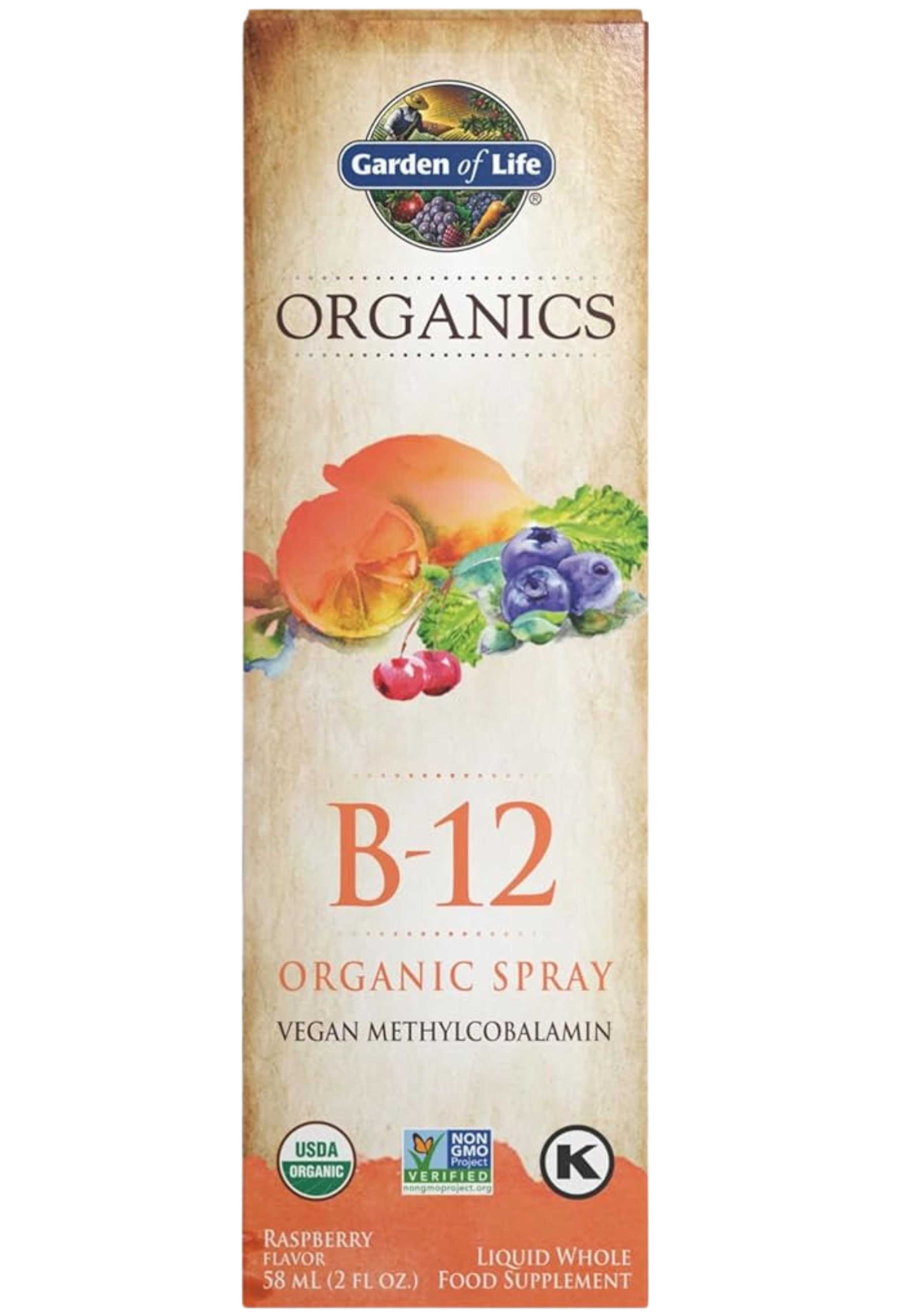 garden of life mykind organics sleep well spray Garden of Life Organics B-12 Organic Spray