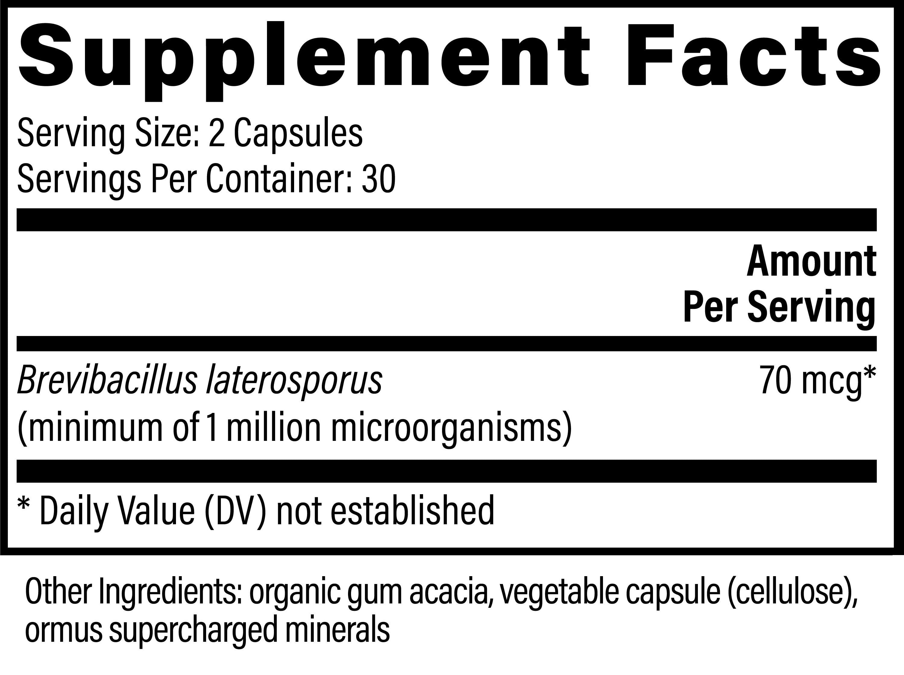 Global Healing Latero-Flora Ingredients