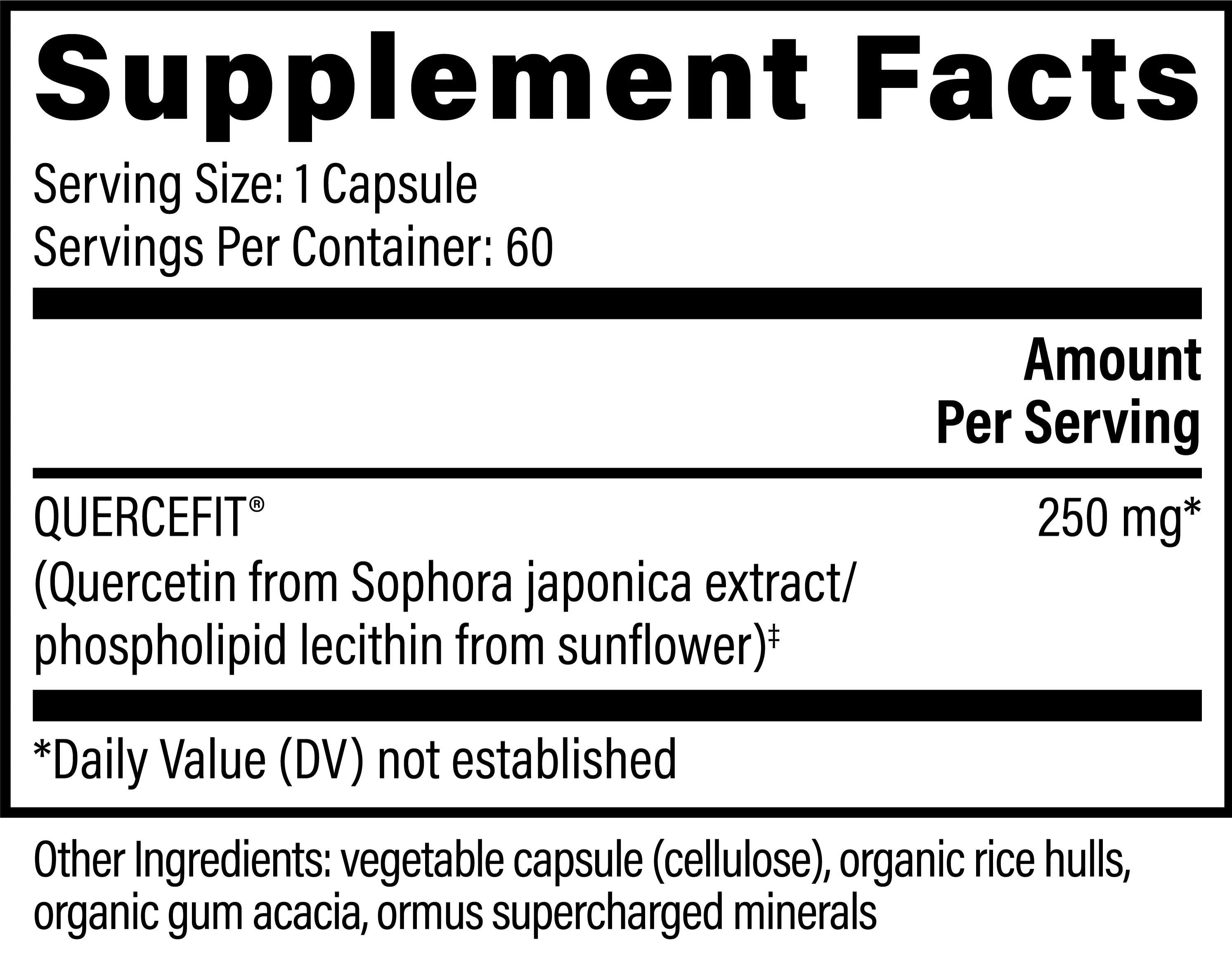 Global Healing Quercetin Ingredients