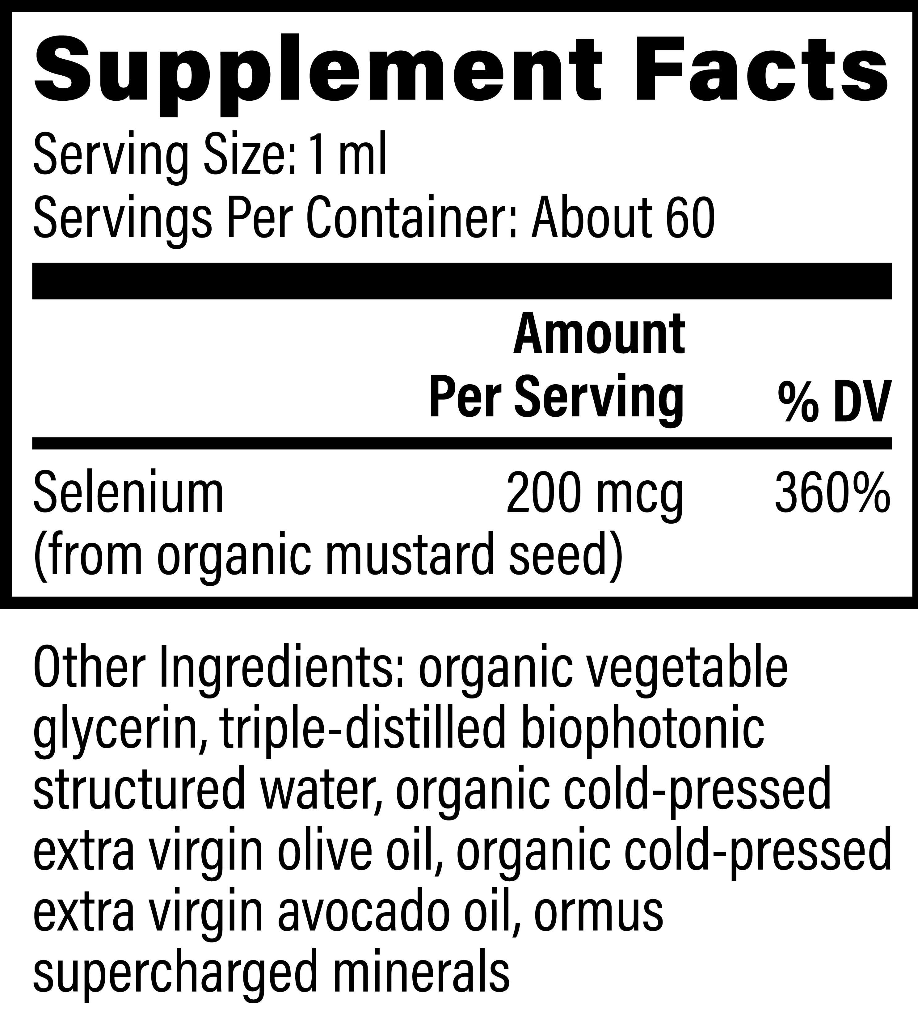 Global Healing Selenium Ingredients