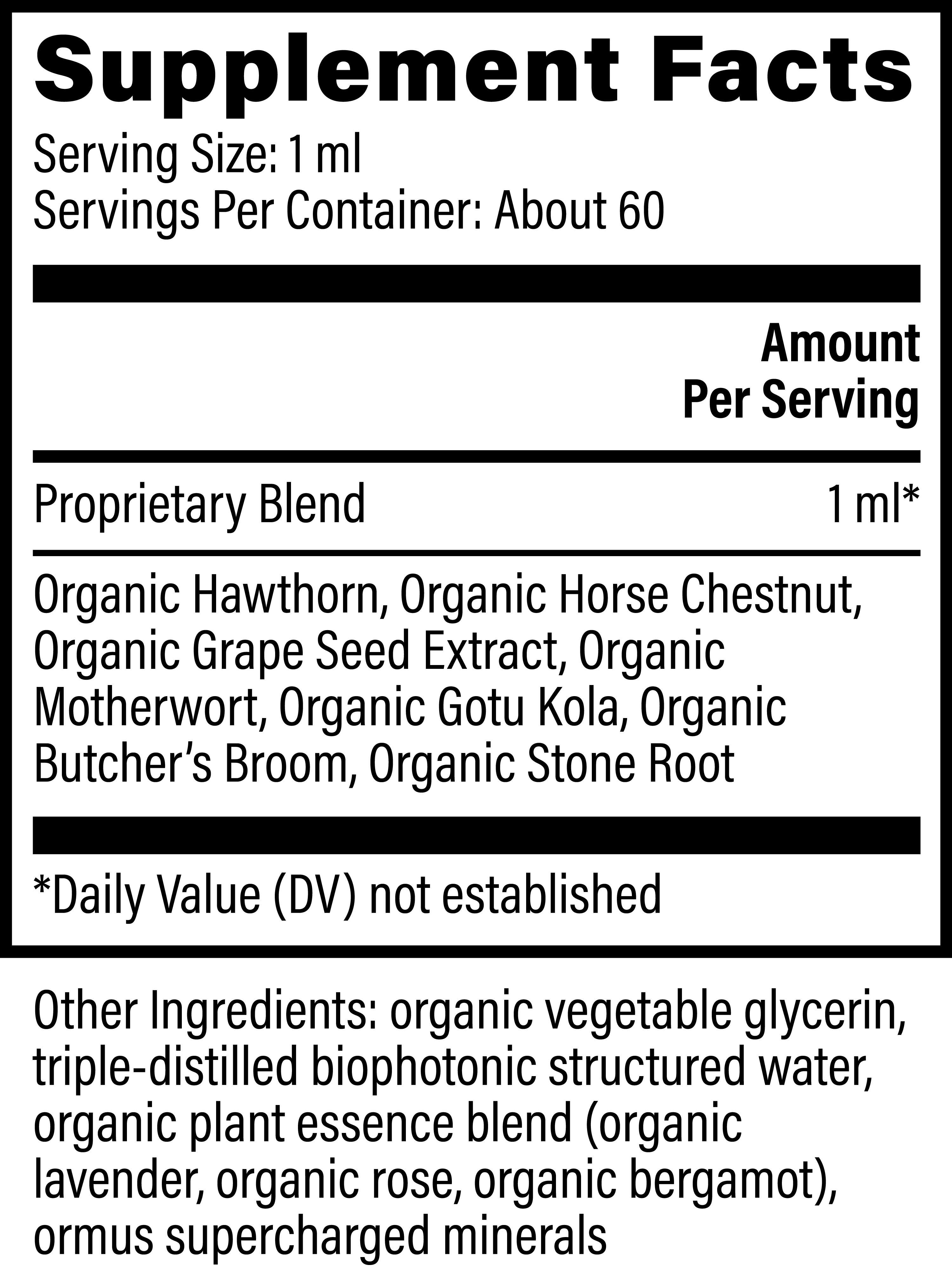 Global Healing Vein Health Ingredients
