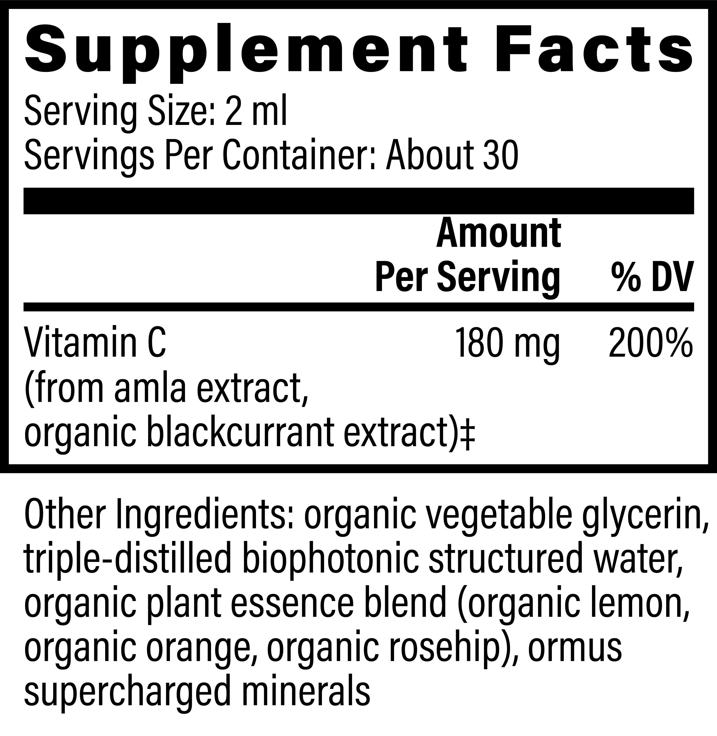 Global Healing Vitamin C Ingredients